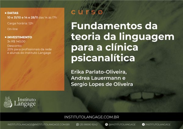 Curso Fundamentos da teoria da linguagem para a clínica psicanalítica (Outubro e Novembro/2020)