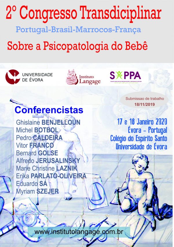 Taxa de Inscrição para Estudantes de Graduação - 2° Congresso Transdisciplinar sobre a Psicopatologia do Bebé (Evora 2020)