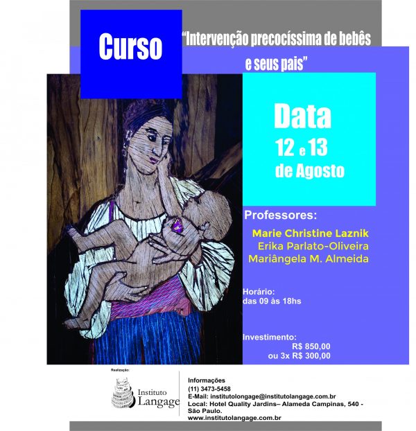 Matrícula do Curso Intervenção Precocíssima de Bebês e seus Pais (São Paulo – Agosto/2016)