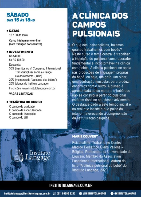 Curso: A Clínica dos Campos Pulsionais (Maio/2020)