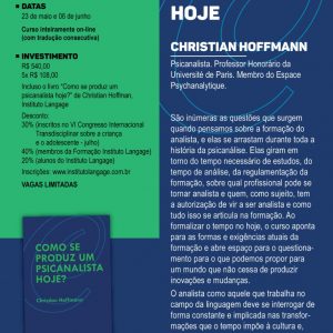 Curso: A Formação do Analista Hoje (Maio/2020)