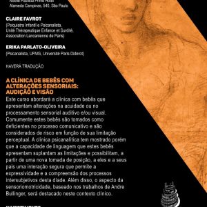 Curso A Clínica de Bebês com Alterações Sensoriais: audição e visão (São Paulo – Abril/2019)