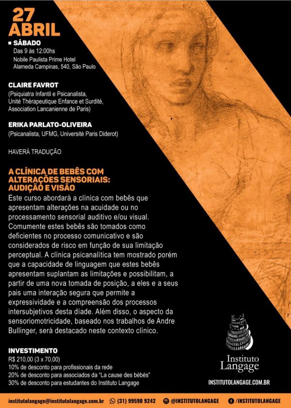 Curso A Clínica de Bebês com Alterações Sensoriais: audição e visão (São Paulo – Abril/2019)