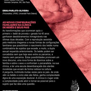 Curso As Novas Configurações Familiares na Clínica de Bebês e seus Pais (São Paulo – Abril/2019)