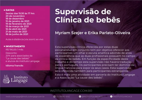 Supervisão de Clínica de bebês (Novembro/20 a Junho/21)