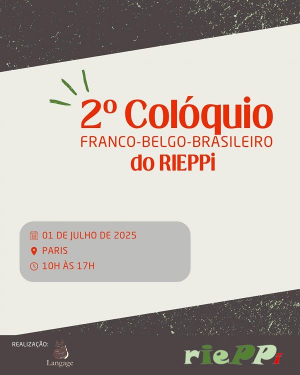 2º Colóquio Franco-Belgo-Brasileiro do RIEPPi
