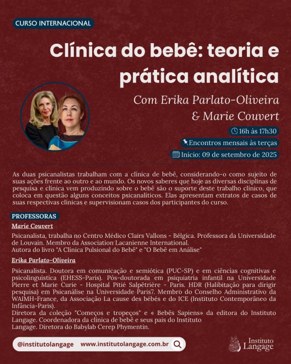 Curso Internacional - Clínica do bebê: teoria e prática analítica