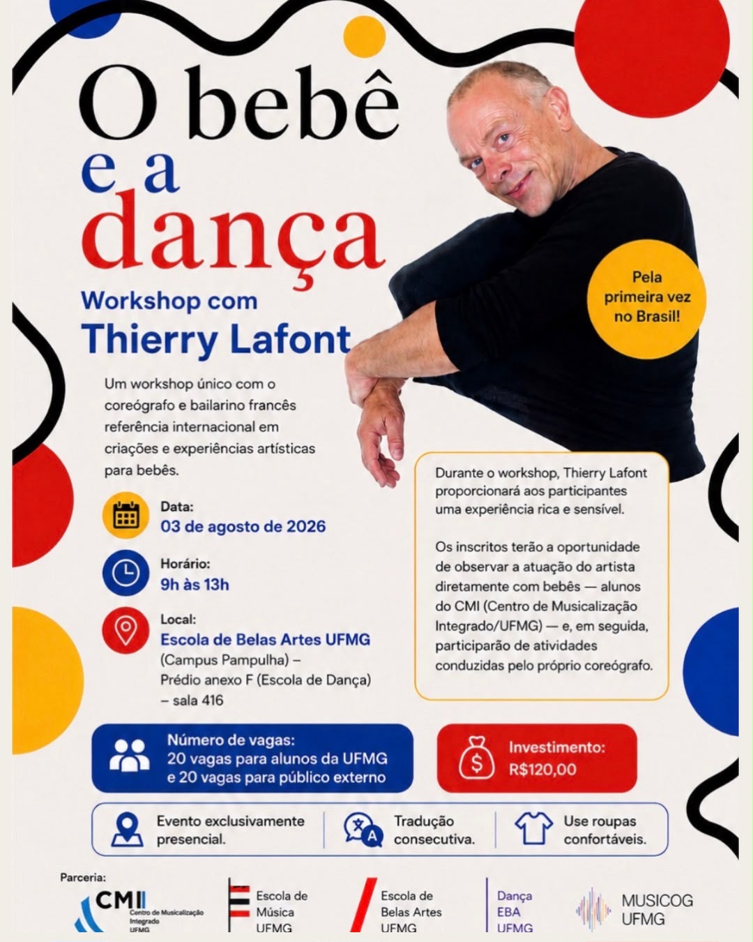 O Bebê e a Dança | Workshop com Thierry Lafont - Imagem 2